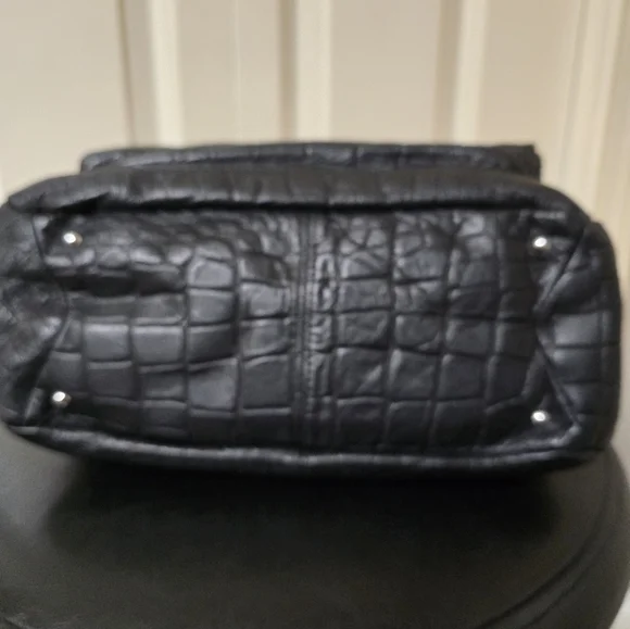 Aimee Kestenberg Leather Fifth Avenue Bag/Color: Black Croco - Picture 7 of 16
